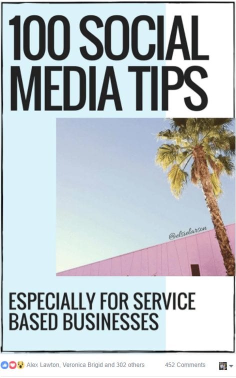 100 Social Media Tips Especially for Service Based Businesses